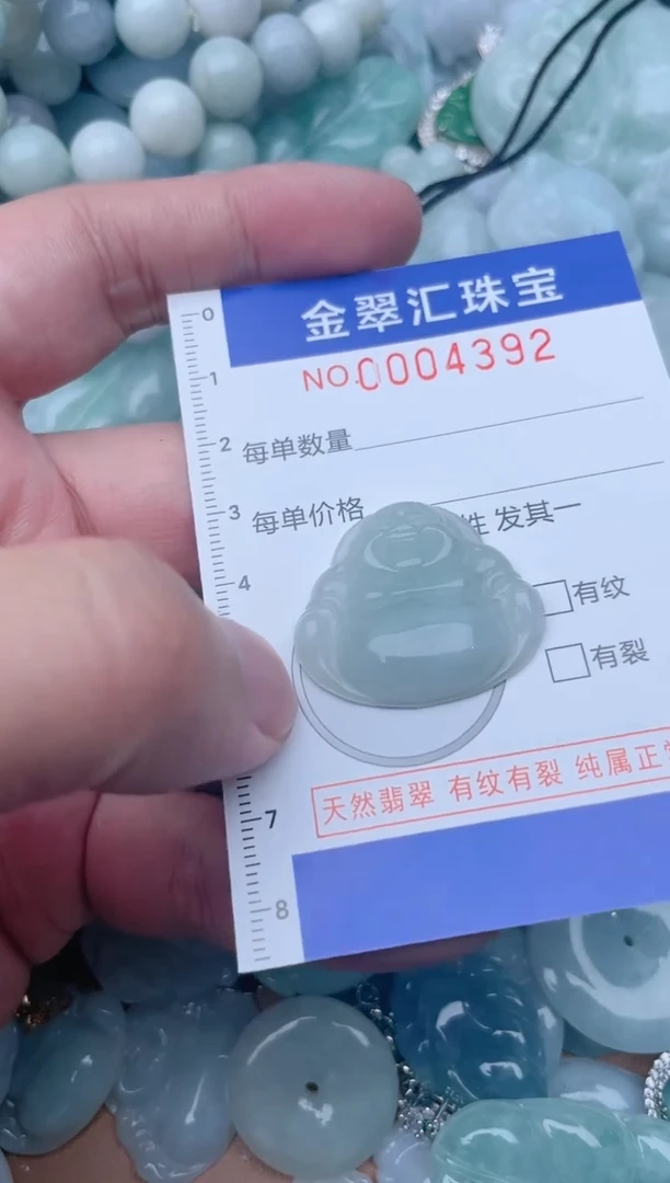 翡翠未镶嵌颈饰4392
