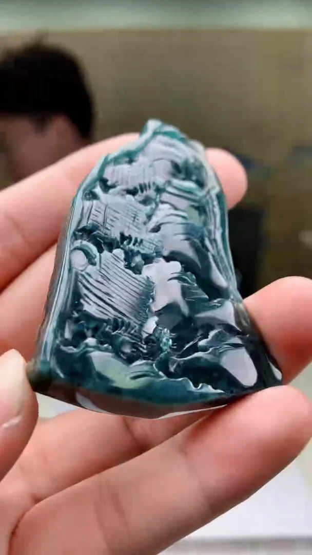 【闪购商品】定制翡翠未镶嵌4688bb-毛货挂件20
