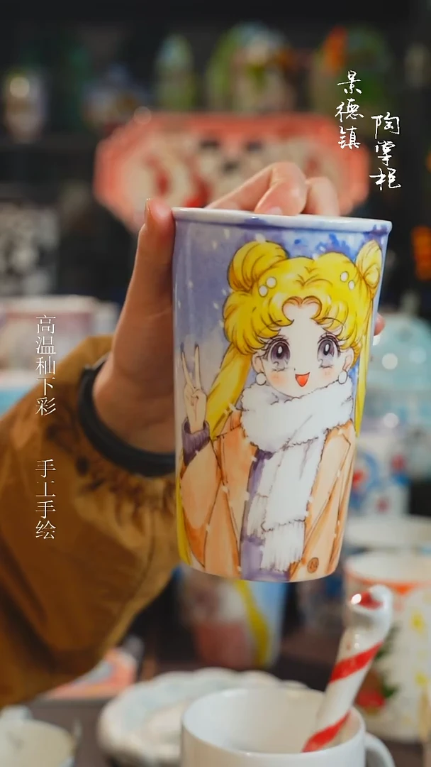 景德镇高温釉下彩纯手工手绘