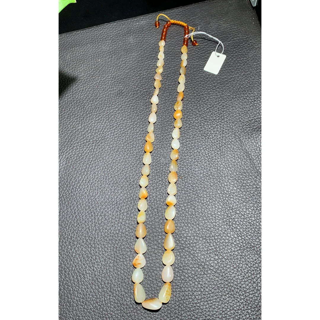 阿木和田玉器（真皮真料，和田玉项链）