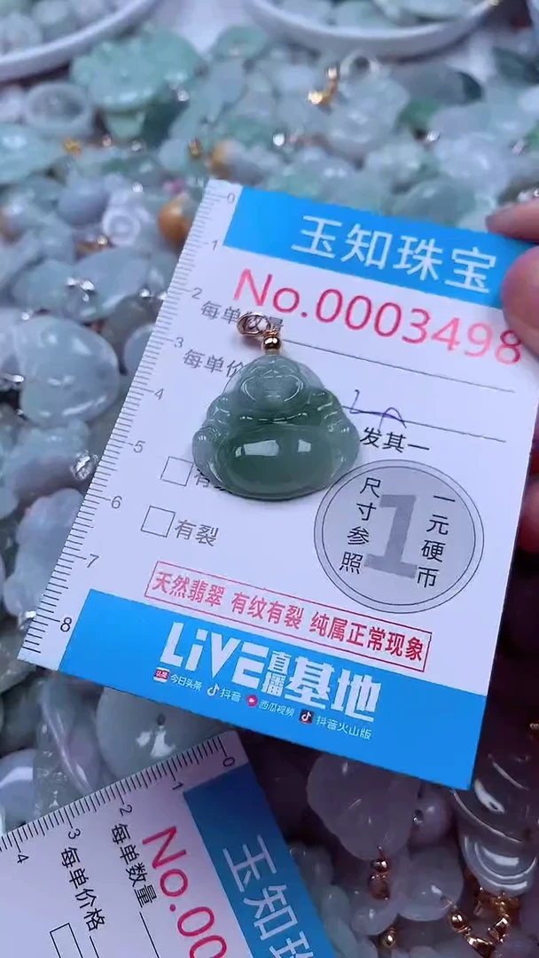 吊坠(不含链)未镶嵌翡翠3498