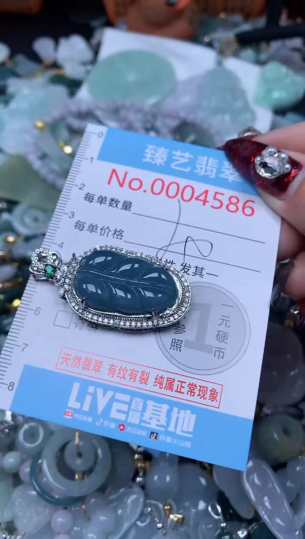 颈饰未镶嵌翡翠4586