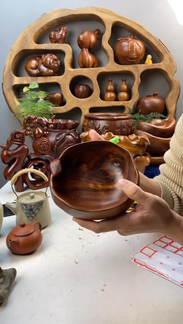 香樟木A13小果碟/尺寸14*15