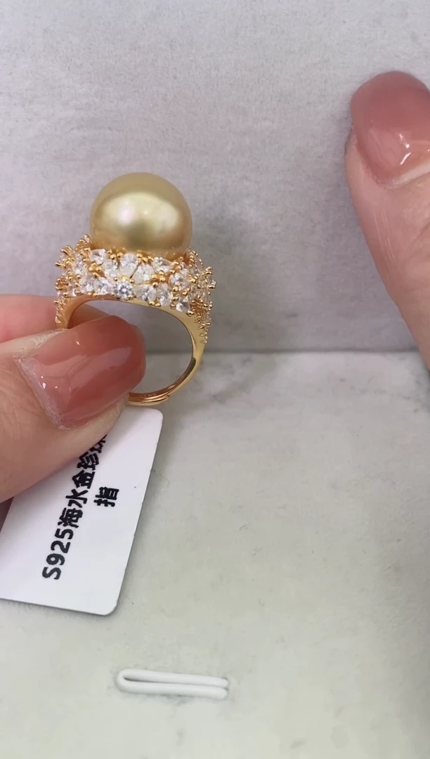 【闪购商品】海水珍珠LL银S925镶嵌珍珠戒指@@p1108