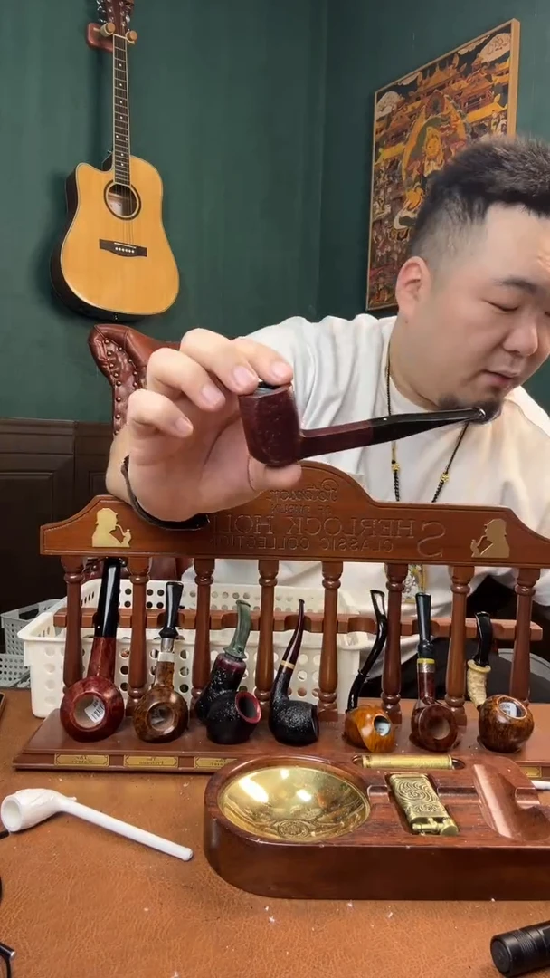 石楠木木雕款意大利进口石楠木烟斗
