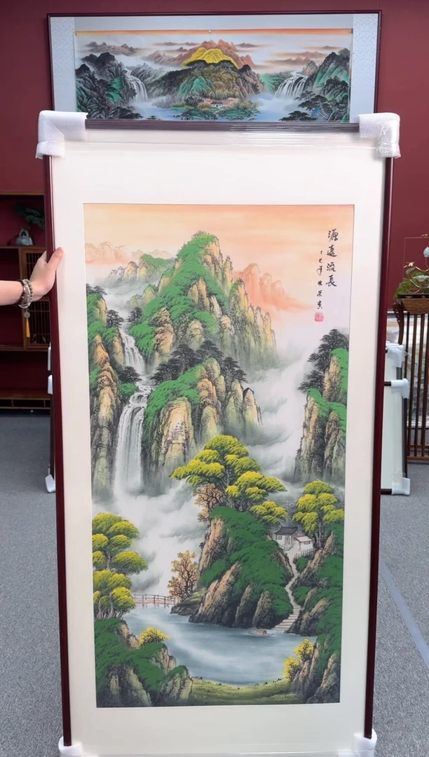 国画手绘 源远流长 219*110