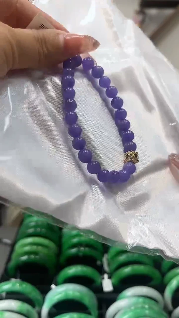 【闪购商品】砖雕闪43 紫罗兰手串