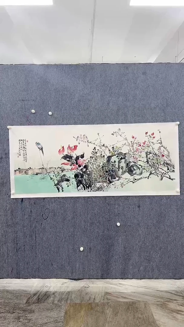 国画毛老师花鸟国画作品