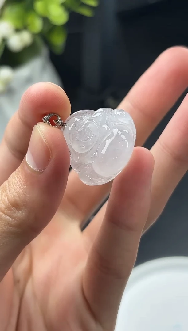 翡翠18K金镶嵌颈饰YM631-4佛公