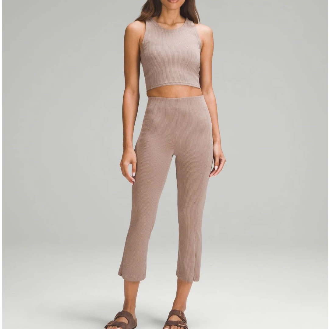 Lululemon/露露乐蒙 Ribbed Softstreme 女款休闲阔腿裤