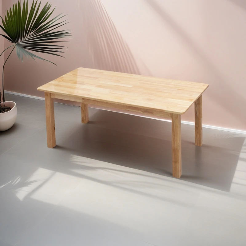 幼儿园实木加厚长桌儿童学习游戏玩具桌桌椅套装家用学校蒙氏教具