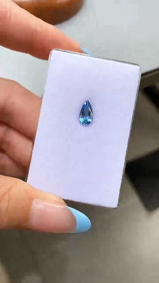 海蓝宝石裸石未镶嵌天然海蓝宝裸石0.89ct