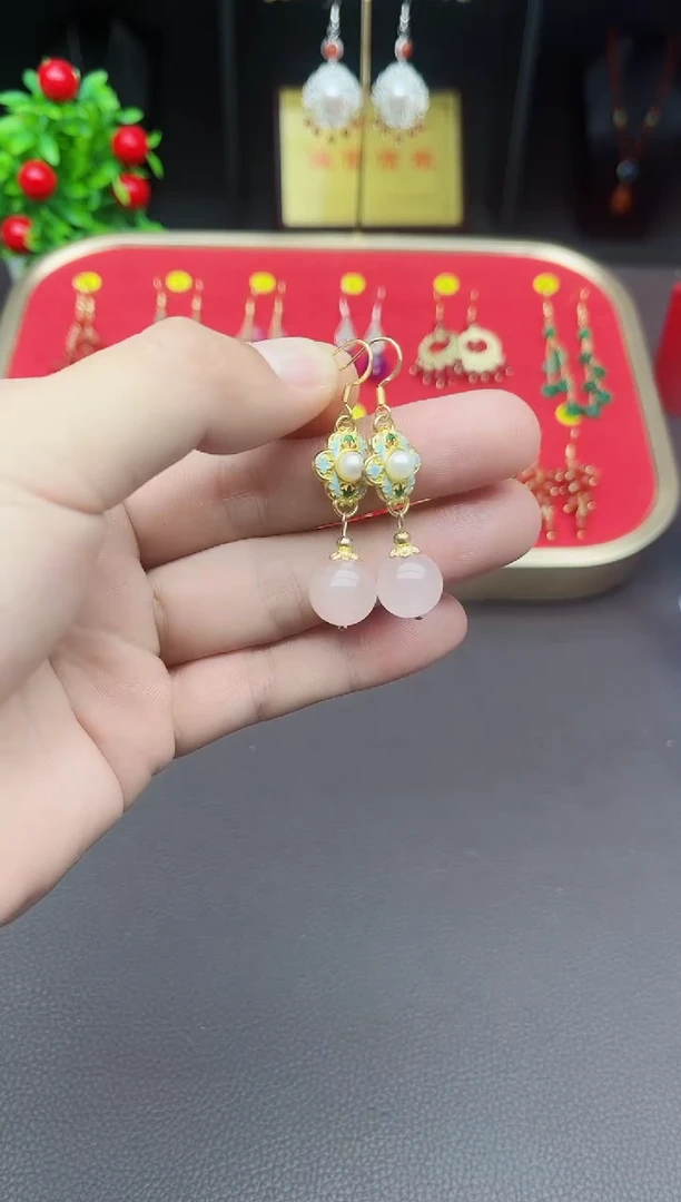 【闪购商品】水晶耳饰银S925镶嵌214000