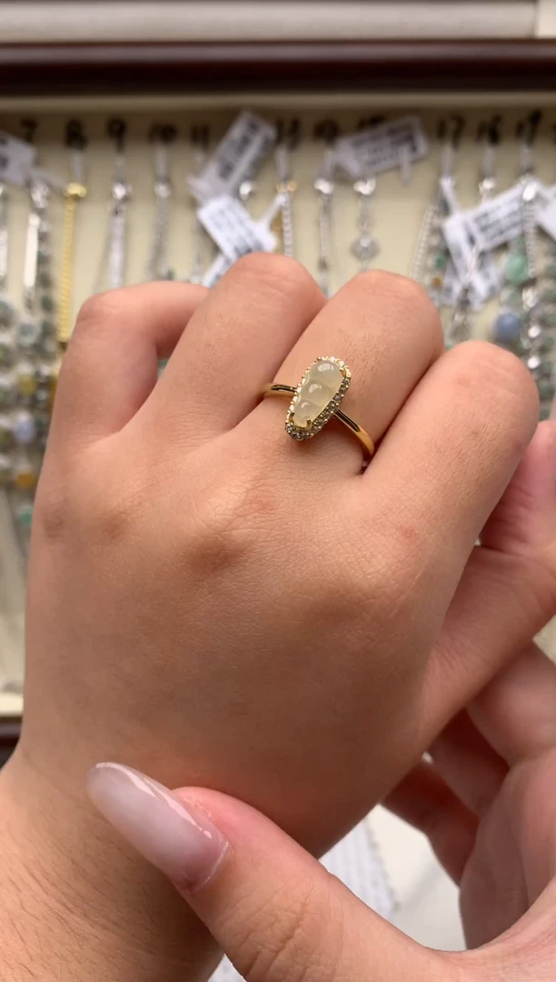 银S925镶嵌戒指翡翠52