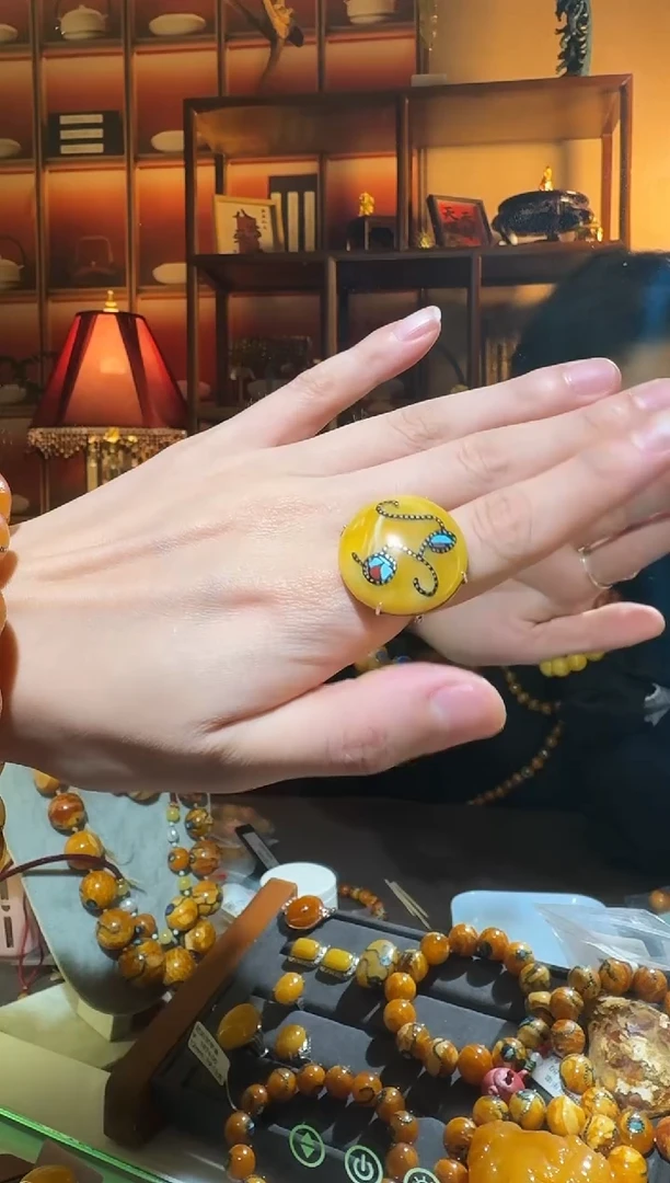 蜜蜡颈饰银S925镶嵌9266选择多样性发货其中一件