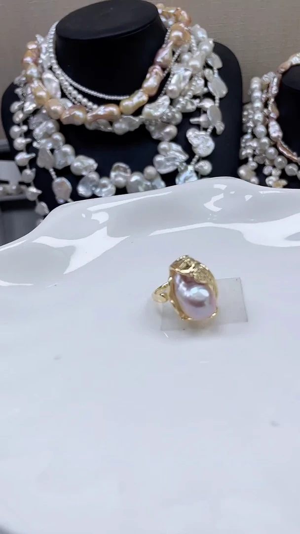 未镶嵌戒指淡水珍珠【纯恬饰品】