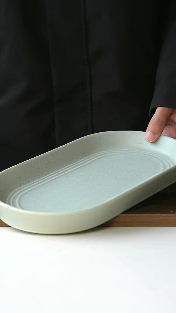 【闪购商品】陶瓷出澳洲TK椭圆31CM@4-2@微瑕