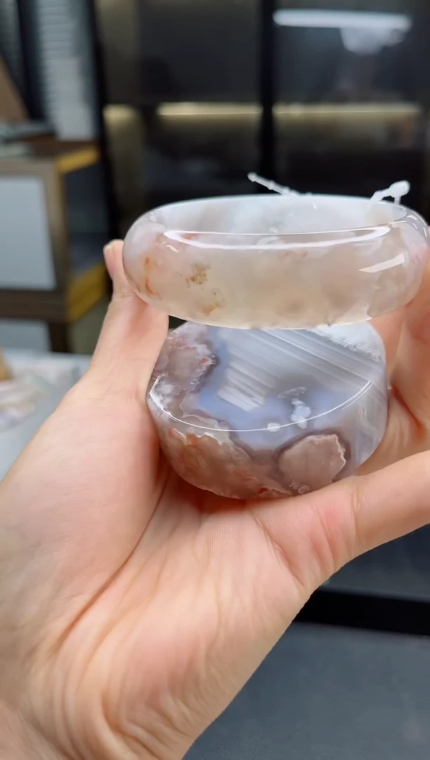 石英质玉手镯未镶嵌62圈口（赠送镯心）3910016