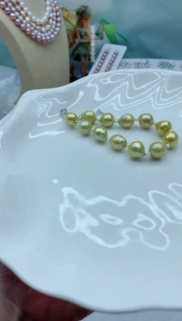未镶嵌手链淡水珍珠多样性发其一（非无瑕）
