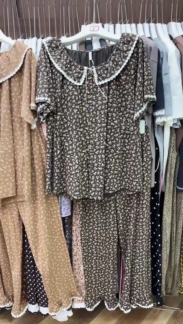 棉半袖长裤L号130斤以下