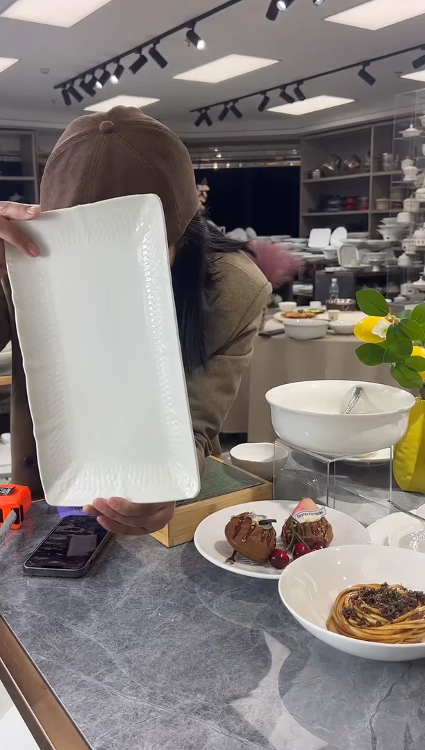 【闪购商品】摆件八宝瓷器甄选长方盘