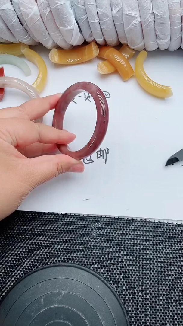 未镶嵌手镯石英质玉51-56-57