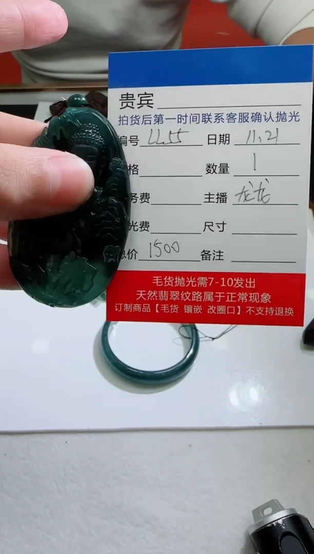 未镶嵌定制翡翠LL55翡翠吊坠赠珠链-多样性发其一