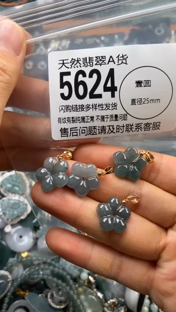 翡翠未镶嵌颈饰多样性发其一5624