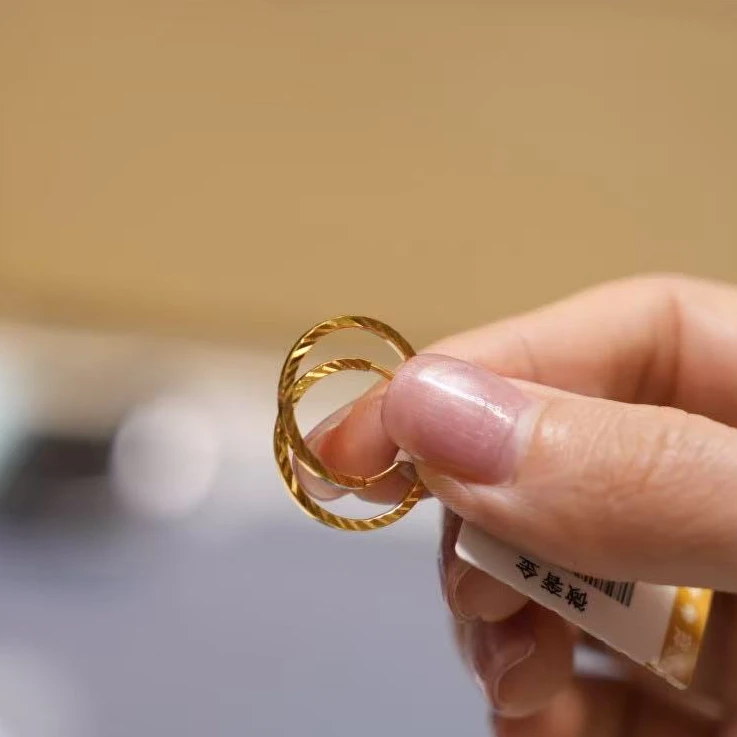 【巧玲专属】足金999闪亮耳环 经典时尚百搭