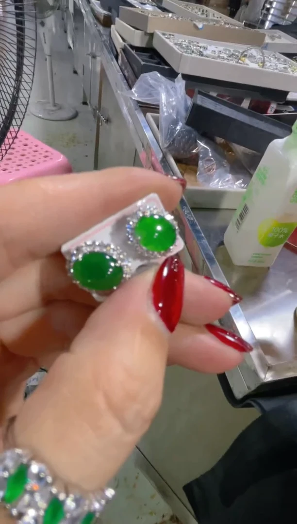 翡翠未镶嵌耳饰（多样性发货拍一件发件）0130624446