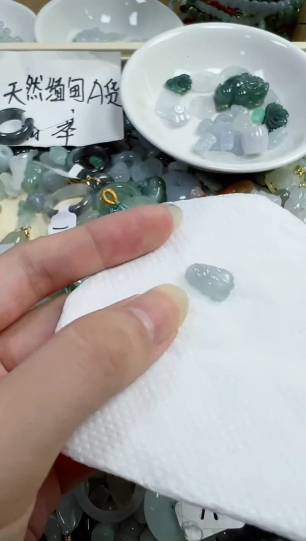 翡翠裸石394号链接，A货翡翠