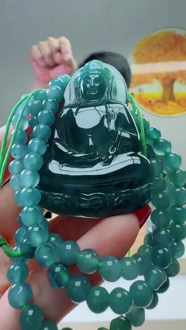 颈饰未镶嵌翡翠天然A货翡翠  多样性随机发其一