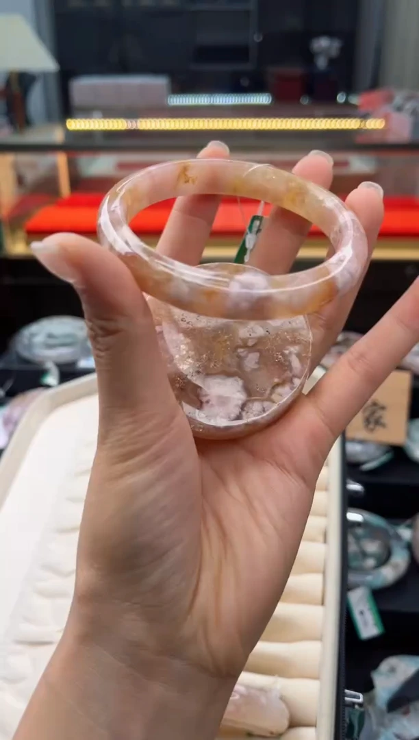 石英质玉手镯未镶嵌61圈口（赠送镯心）3864020