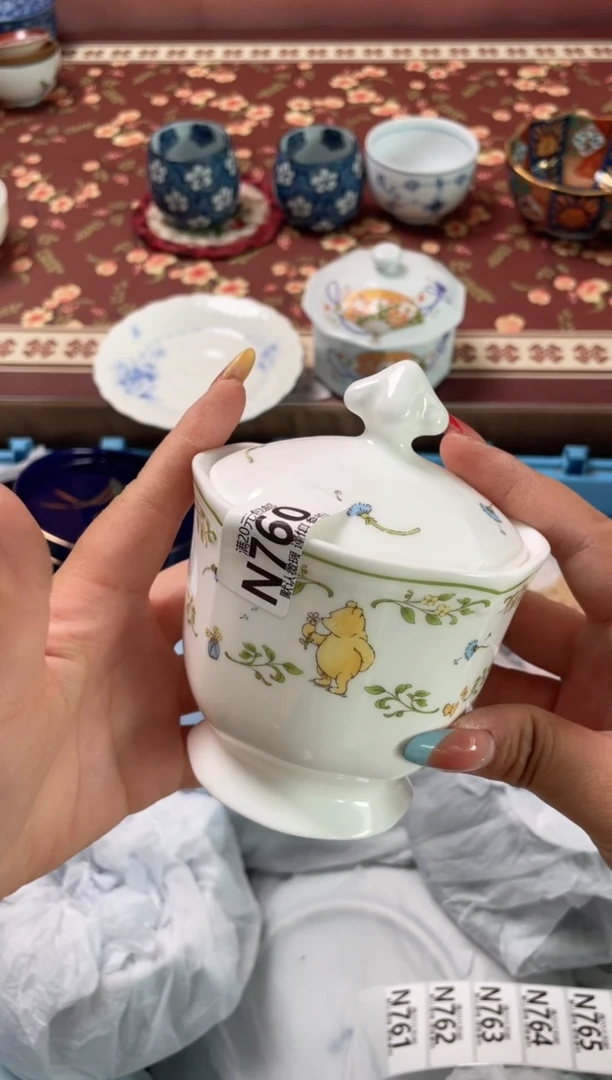 瓷片雨****花瓷器瓷器N760