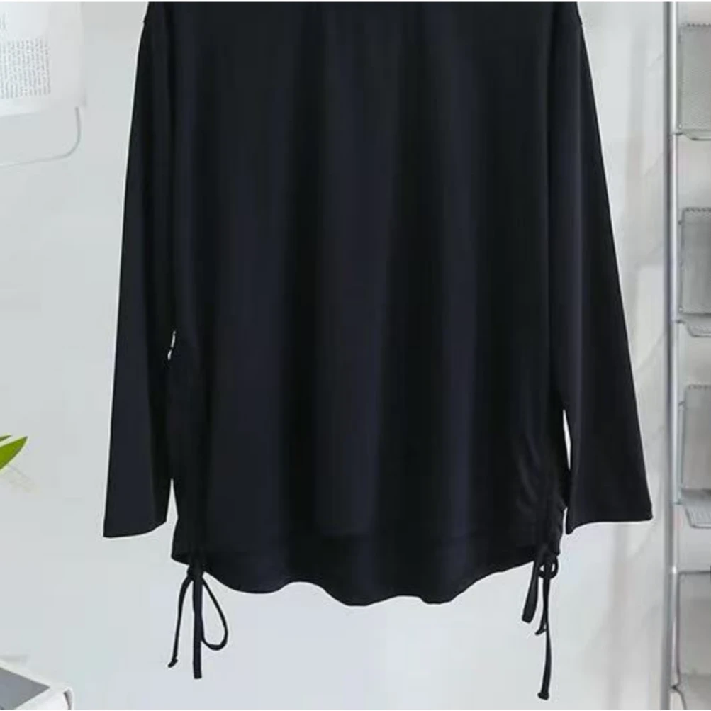 【周郡粉丝专属】圆领宽松冰感宽松T恤薄款女百搭10383