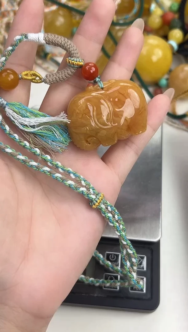裸石琥珀未镶嵌天然琥珀蜜蜡吊坠