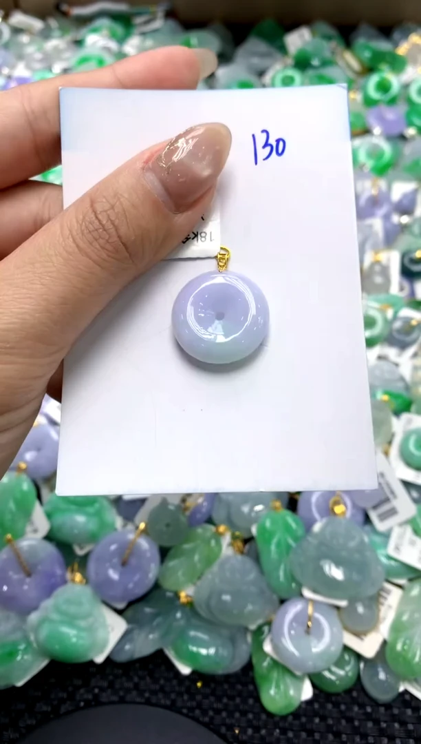 【闪购商品】翡翠颈饰18K金镶嵌1111111111111111