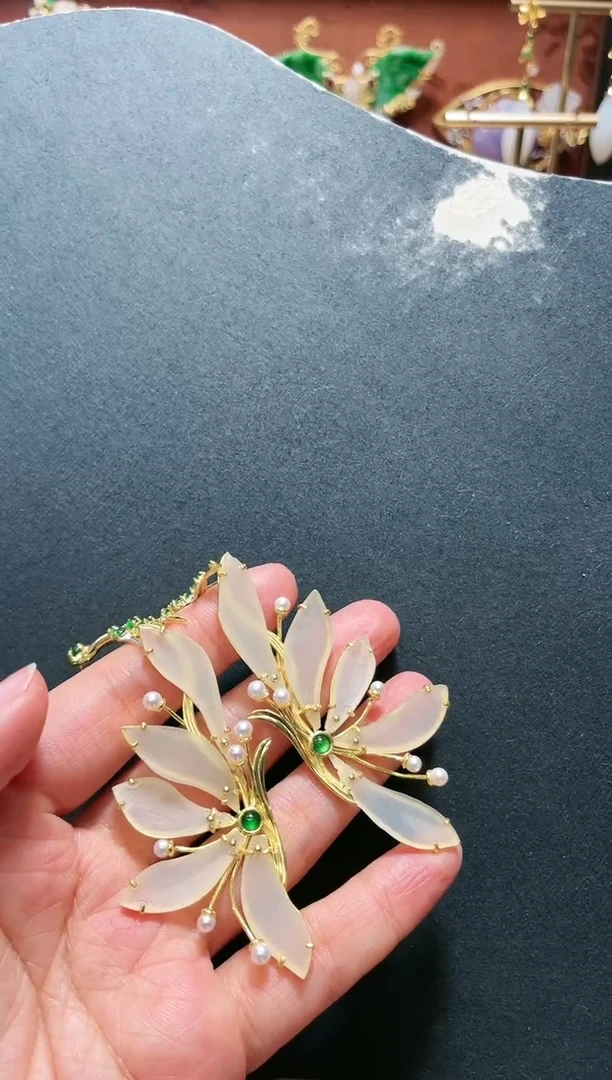 【闪购商品】和田玉耳饰银S925镶嵌支持48小时鉴赏