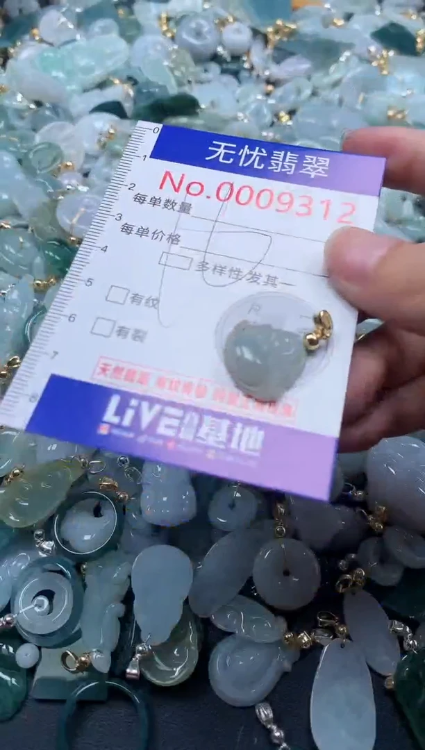 翡翠未镶嵌吊坠(不含链)9312