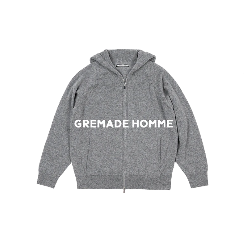 GREMADE 康赛妮9010可机洗羊绒羊毛轻盈合身精致短款连帽卫衣