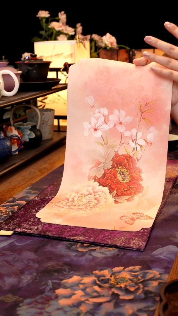 粉色牡丹茶席···········