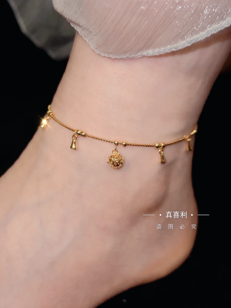 【一帆风顺】铃铛脚链 真喜利 首饰女款小众配饰美拉德配饰夏季新品