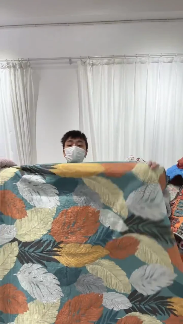 棉220*230纯棉绒床盖44号微瑕
