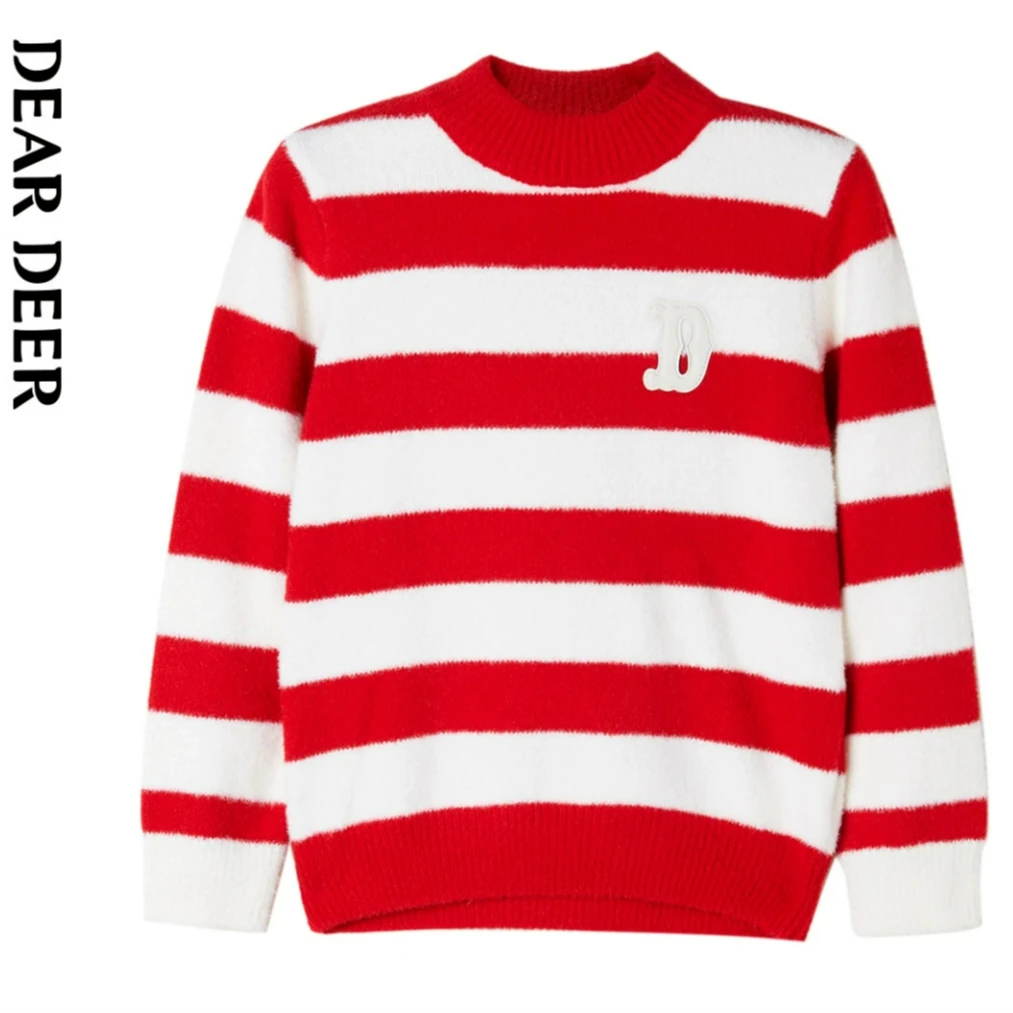 【直播清】迪迪鹿女大童冬季毛衣加厚保暖线衫圆领C123421712