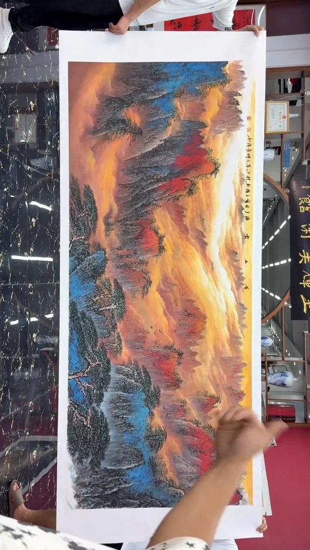 国画国画绘画山水花鸟