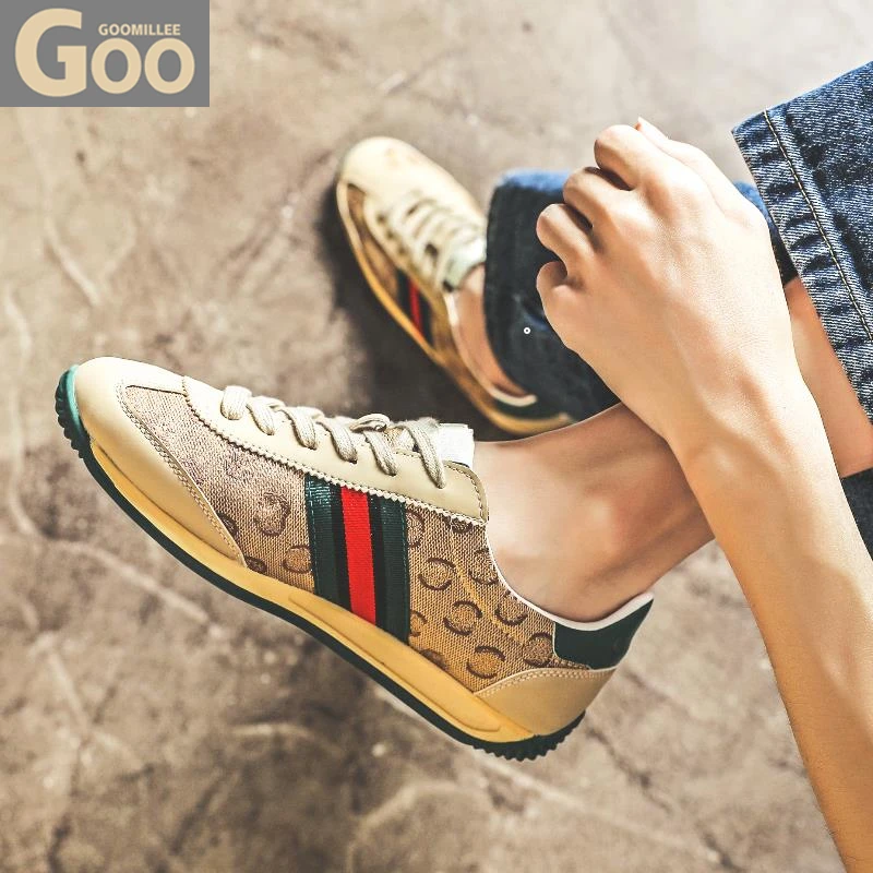 潮牌时尚脏脏鞋秋冬复古透气男鞋休闲帆布阿甘鞋轻奢百搭运动板鞋