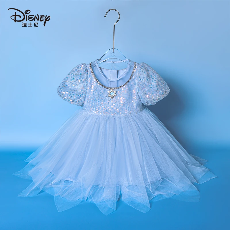 【YC】Disney/迪士尼夏款连衣裙公主纱裙儿童女童宝宝夏季女孩CZ050