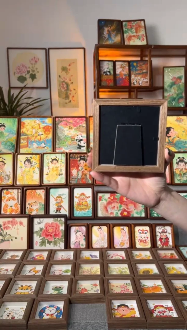 【闪购商品】国画聚宝财神 手绘国画11