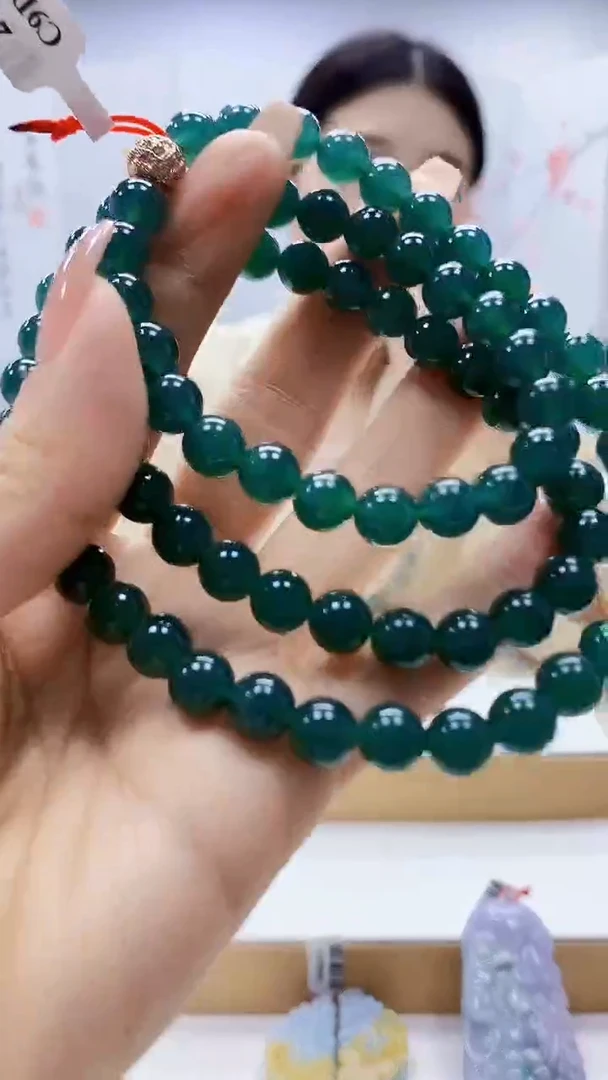 未镶嵌定制翡翠4812ty-毛货珠链16