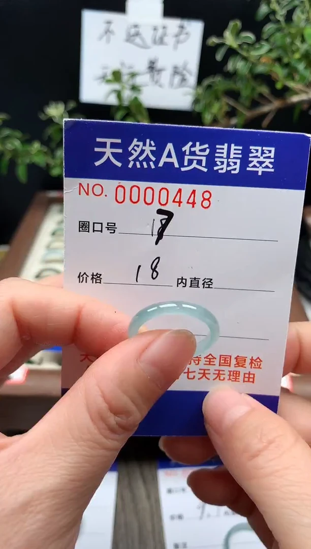 未镶嵌戒指翡翠17#